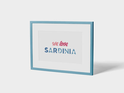 Poster We Love Sardinia