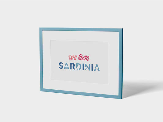 Poster We Love Sardinia