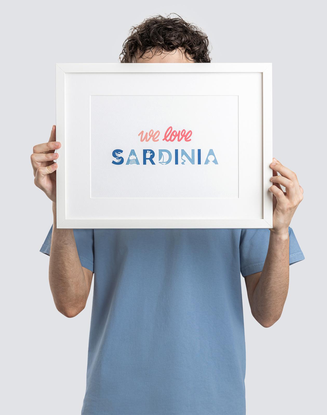 Poster We Love Sardinia