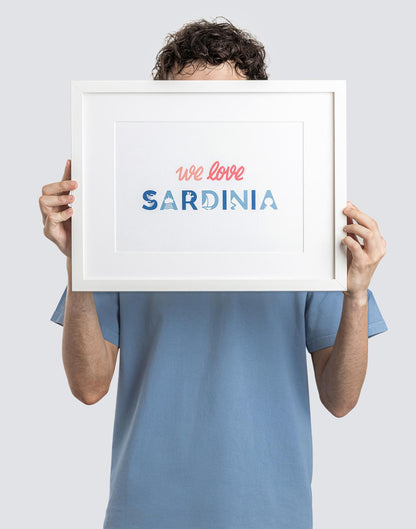 Poster We Love Sardinia